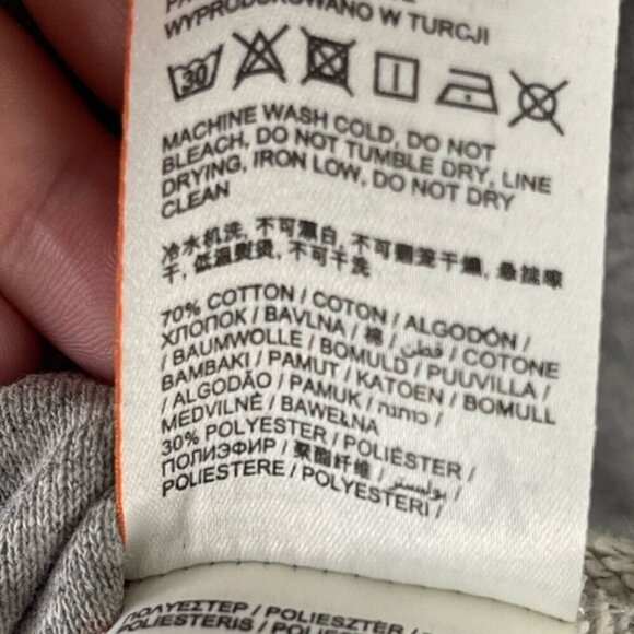 Superdry Ana High Neck Crew Sweatshirt grey oversized cotton blend slouchy 4 - Picture 13 of 14